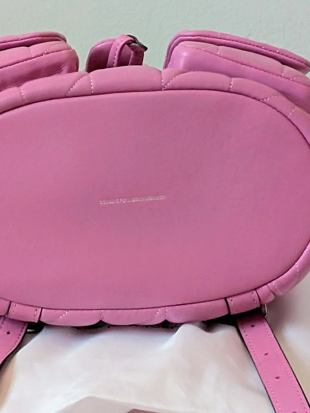 Quilted Tabby Leather Backpack In Fuschia With Silver Hardware 💖💕🩷